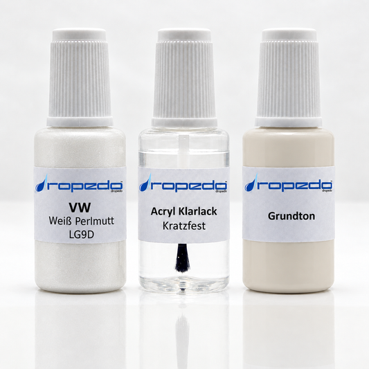 Lackstift-Set für VW LG9D Weiß Perlmutt