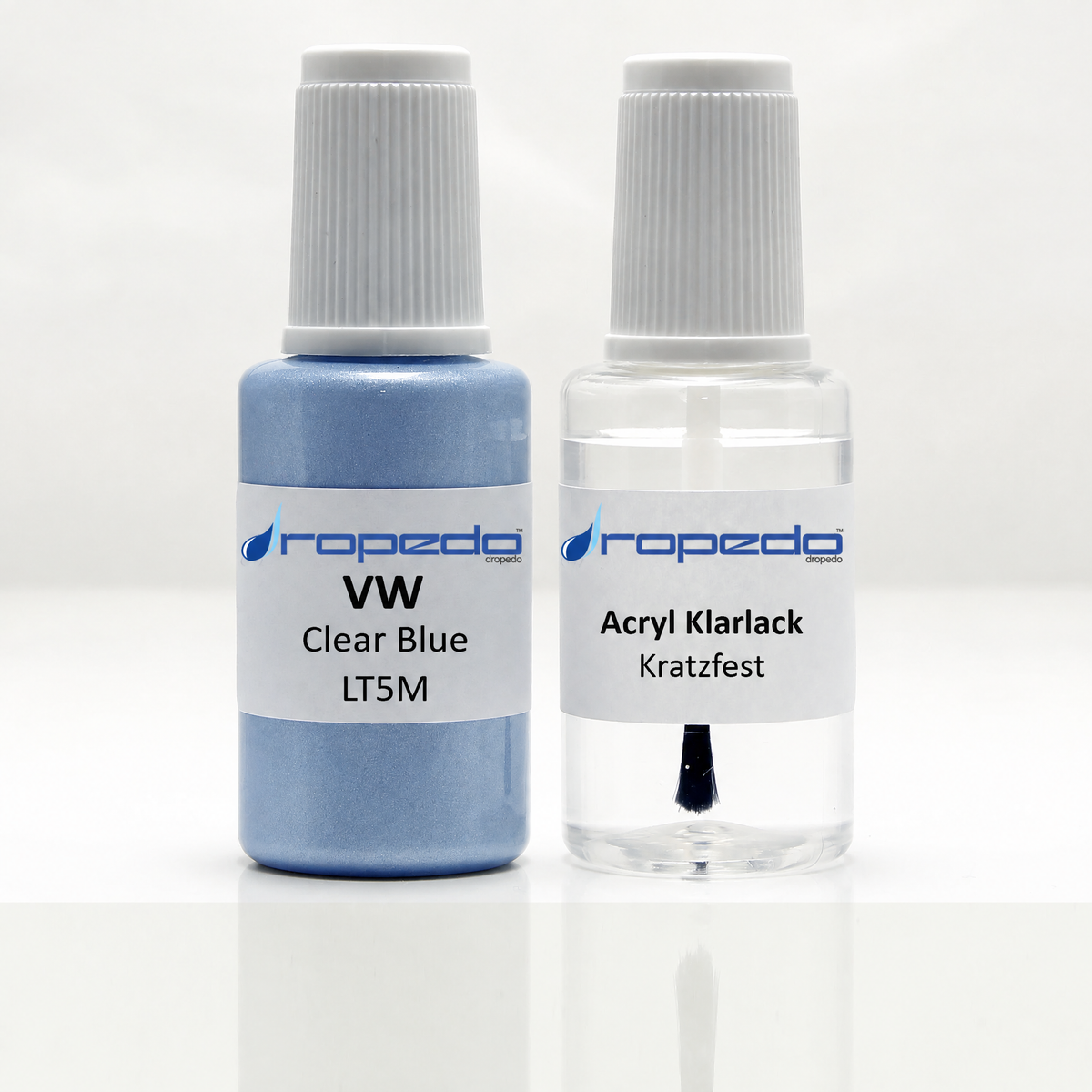 Lackstift-Set mit Klarlack für VW LT5M Clear Blue Metallic