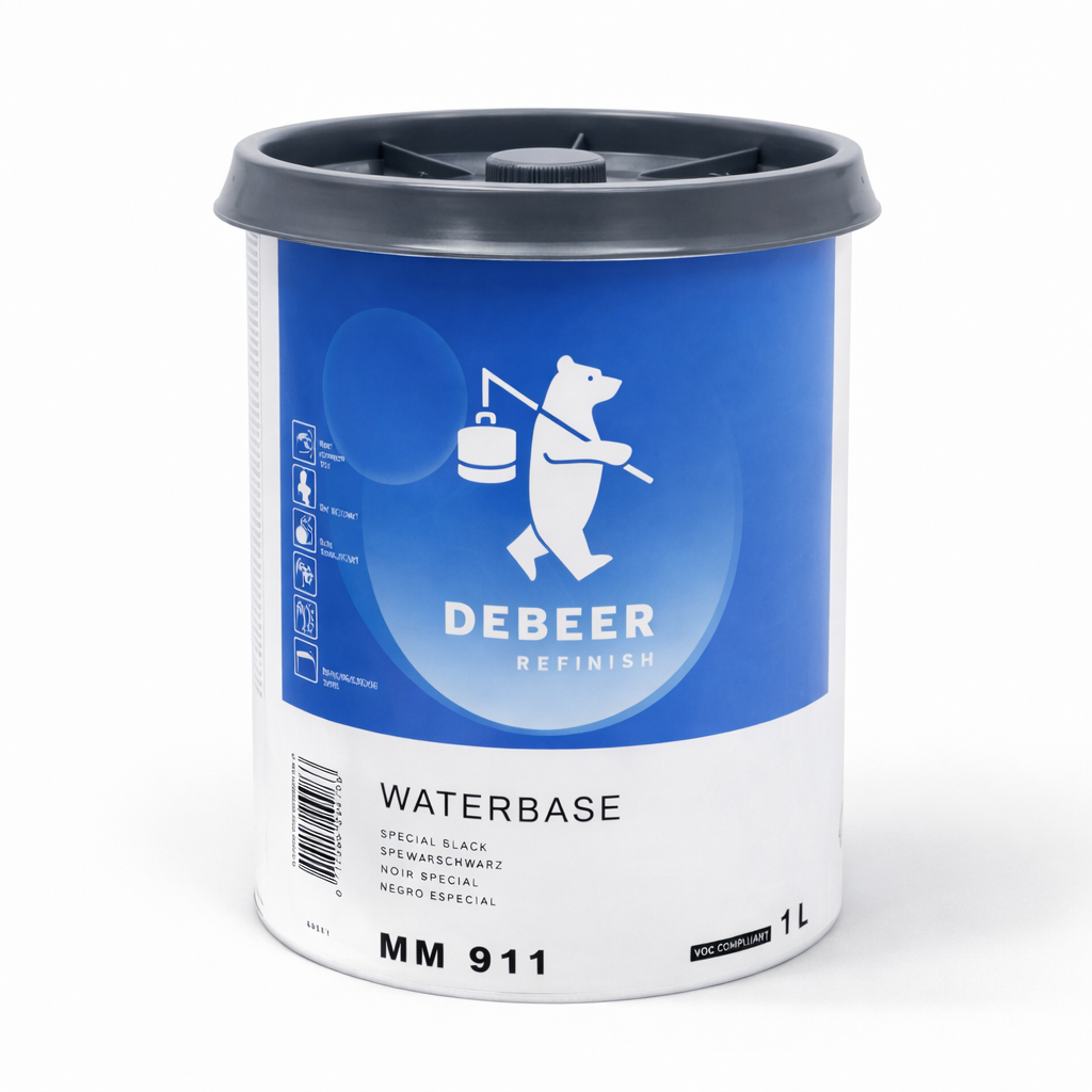 DeBeer MM 911 Basislack Tiefschwarz 1L