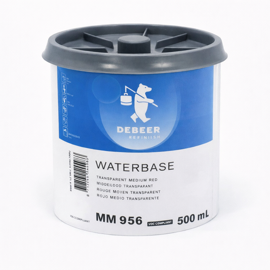 DeBeer MM 956 Basislack Mittelrot Transparent 0,5L