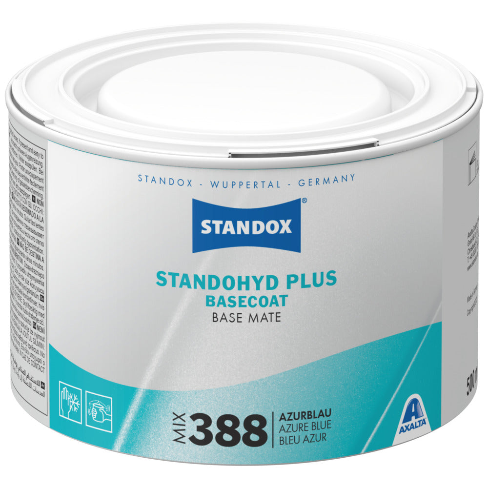 Standox Standohyd Plus Basecoat Basislack Mix 388 Azurblau 0,5L Dose