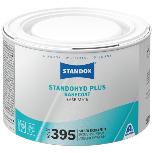 Standox Standohyd Plus Basecoat Basislack Mix 395 Silber, Extra Fein 0,5L Dose