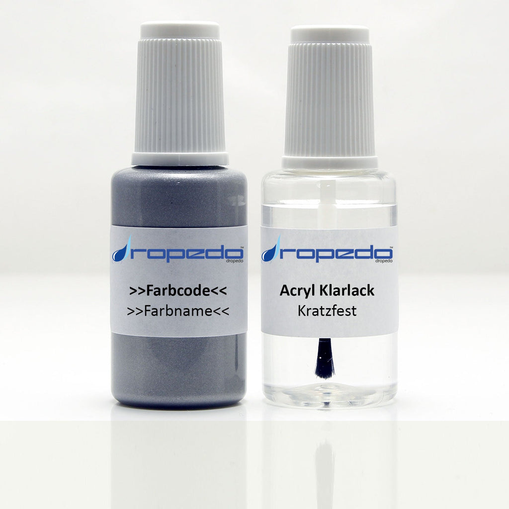 Lackstift Set für VW 9004 WEISS 20ml + Klarlack 20ml