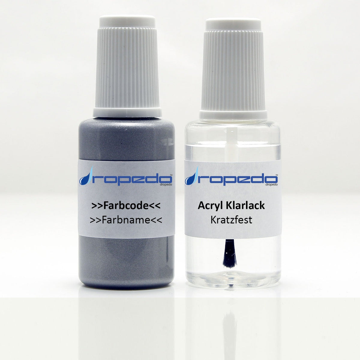 Lackstift für Hyundai MW GLACIAL SILVER 20 ml + Klarlack 20 ml