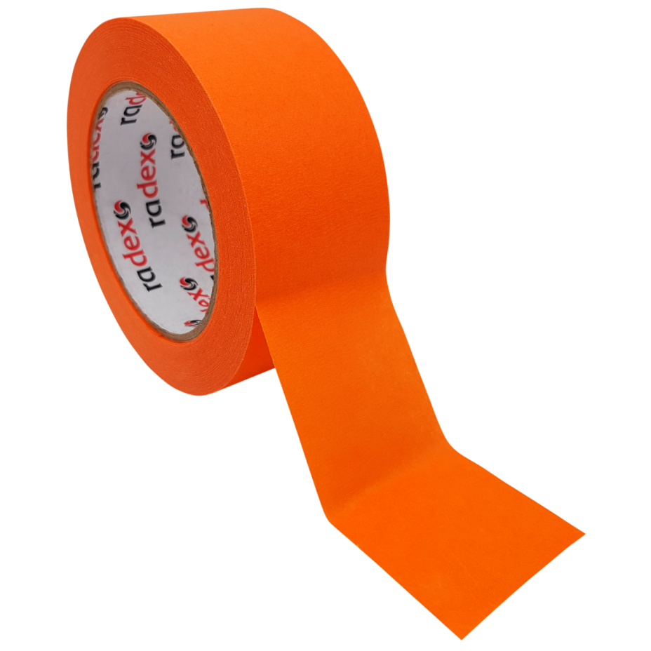 RADEX ORANGE MASKING TAPE 80ķC 18-48mm x 50m