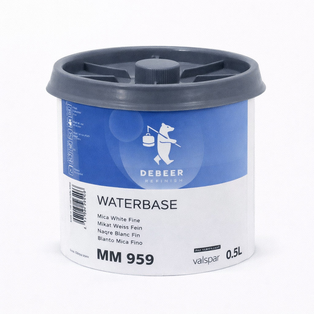 DeBeer MM 959 Basislack Mica Weiß Fein 0,5L