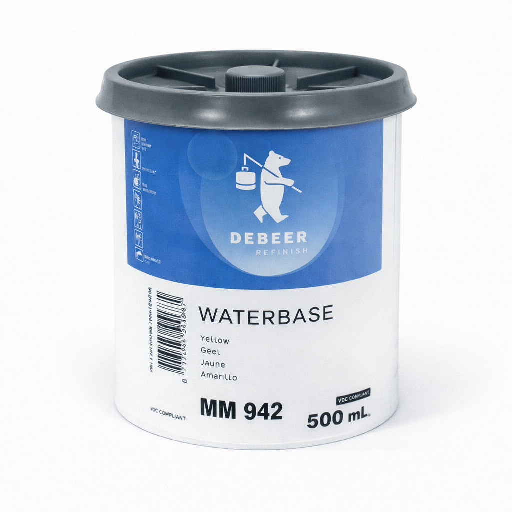 DeBeer Waterbase 900+ Mischlack MM 942 Gelb, 0,5-Liter-Dose