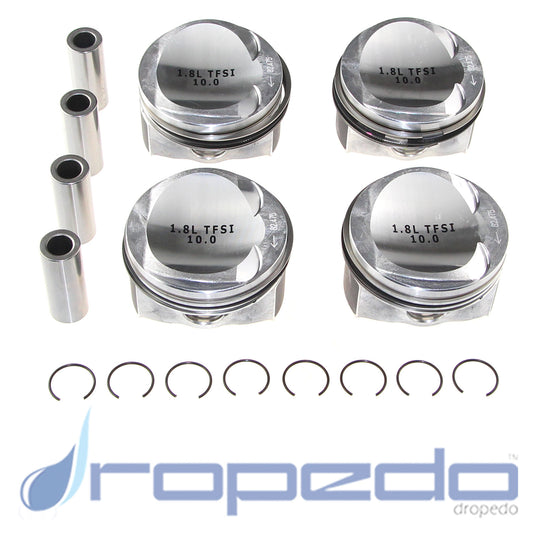 4x Kolbensatz Standardmaß für VAG 1.8 TFSI Bolzen 21mm Neu