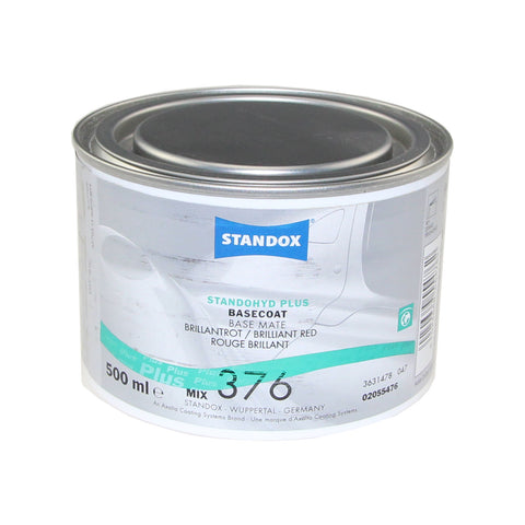 Standox Standohyd PLUS Basislack MIX 376 Brilliantrot 0,5L Dose