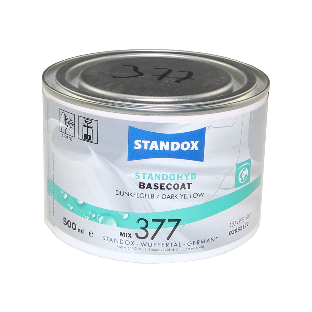 Standox Standohyd PLUS Basislack MIX 377 Dunkelgelb 0,5L Dose
