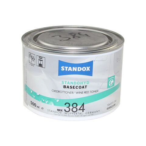 Standox Standohyd PLUS Basislack MIX 384 Oxidrottoner 0,5L Dose