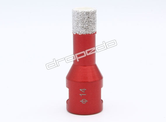 Diamantbohrkrone Kernbohrer Fliesenbohrer für Winkelschleifer 14 mm Durchmesser