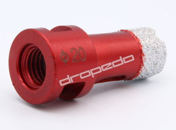 Diamantbohrkrone Kernbohrer Fliesenbohrer für Winkelschleifer 20 mm Durchmesser