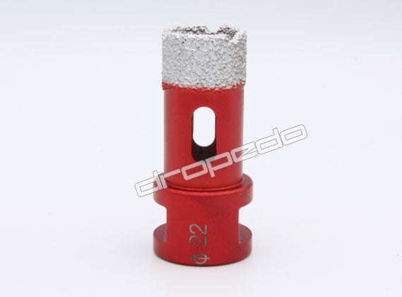 Diamantbohrkrone Kernbohrer Fliesenbohrer für Winkelschleifer 22 mm Durchmesser
