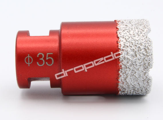Diamantbohrkrone Kernbohrer Fliesenbohrer für Winkelschleifer 35 mm Durchmesser