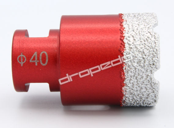 Diamantbohrkrone Kernbohrer Fliesenbohrer für Winkelschleifer 40 mm Durchmesser