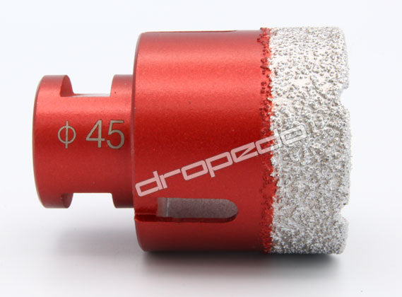 Diamantbohrkrone Kernbohrer Fliesenbohrer für Winkelschleifer 45 mm Durchmesser