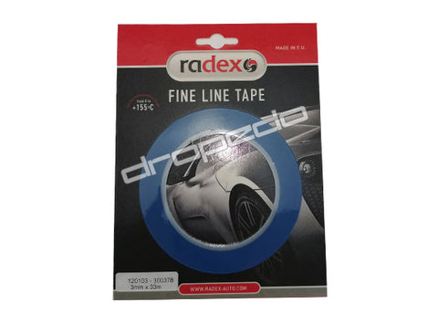 RADEX Fine line tape Zierlienband Klebeband Konturband 9mm x 33m 