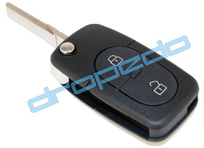 Autoschlüssel Gehäuse für Audi 2 Tasten Batteriehalter CR1616