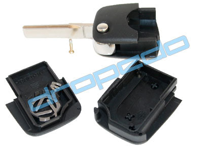Autoschlüssel Gehäuse für Audi 2 Tasten Batteriehalter CR1616