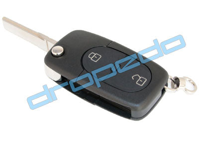 Autoschlüssel Gehäuse für Audi 2 Tasten Batteriehalter CR2032